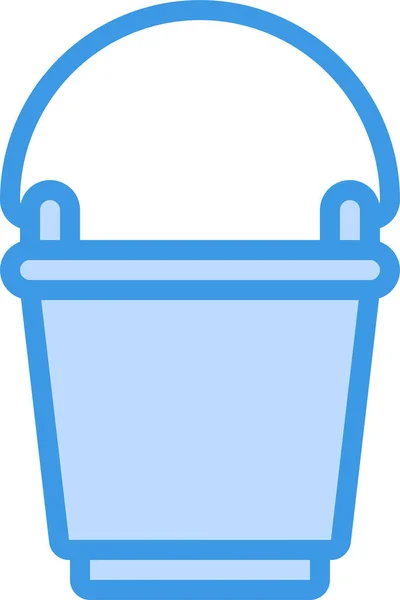 Bucket Water Gardening Icon — Stock Vector