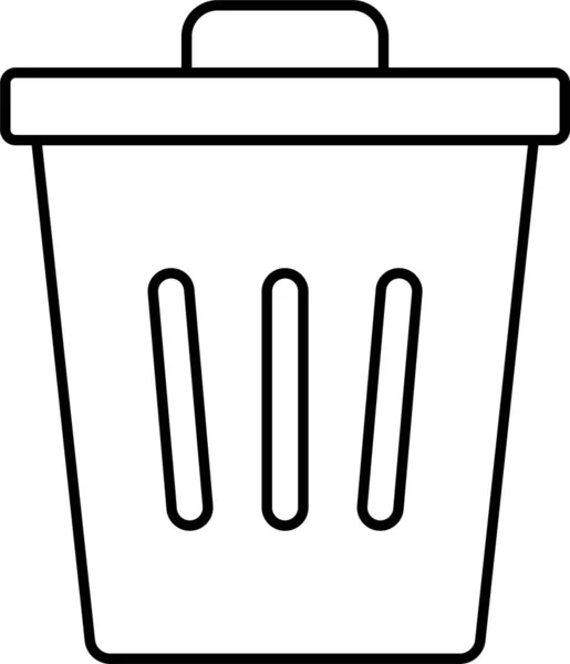 Bin Supprimer Recycler Icône Dans Catégorie Maison Famille — Image vectorielle