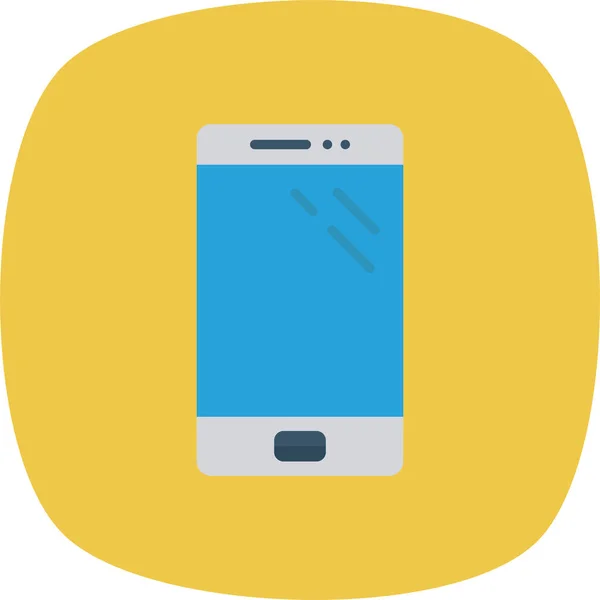 Ikona Telefonu Komórkowego Urządzenia Mobilnego Stylu Odznaki — Wektor stockowy