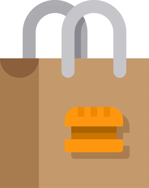 Bag Delivery Food Icon Shipping Delivery Fulfillment Category — Stock Vector
