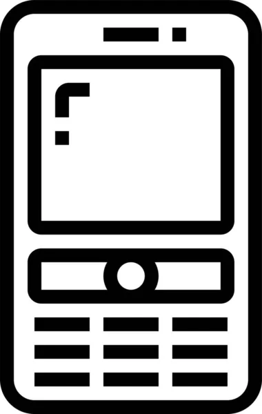 Иконка Мобильной Связи Категории Электронные Устройства Приборы — стоковый вектор