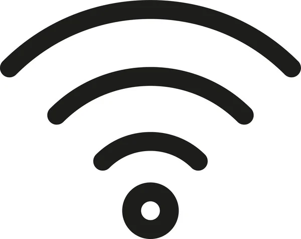 Ícone Conexão Comunicação Wifi Estilo Esboço —  Vetores de Stock