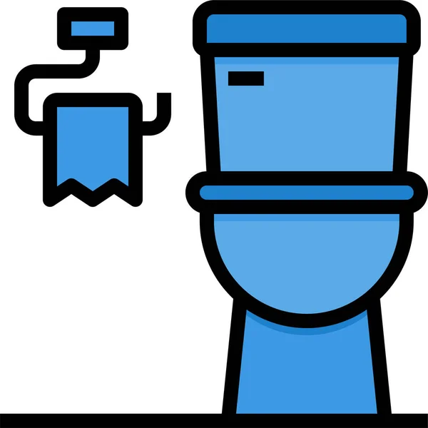Higiene Banheiro Ícone Sanitário —  Vetores de Stock