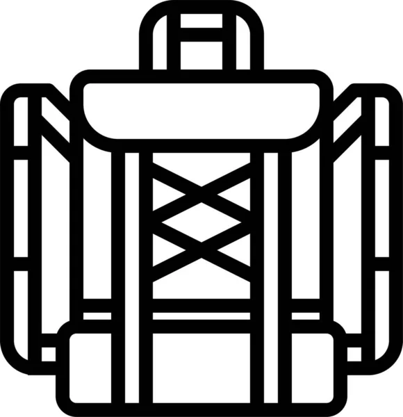 Backpack Bag Bags Icon — Stock Vector