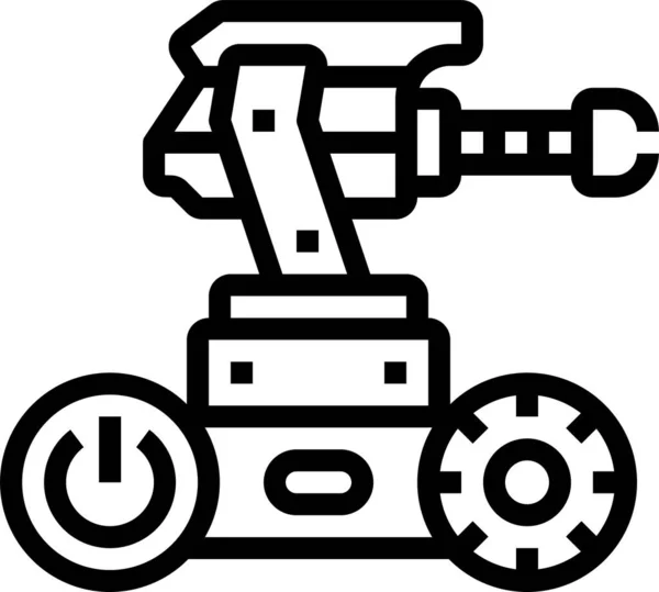 Robotyka Sztuczna Ikona — Wektor stockowy