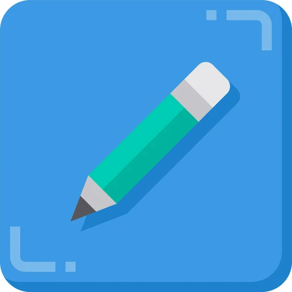 Writing Pencil Edit Icon — Stock Vector