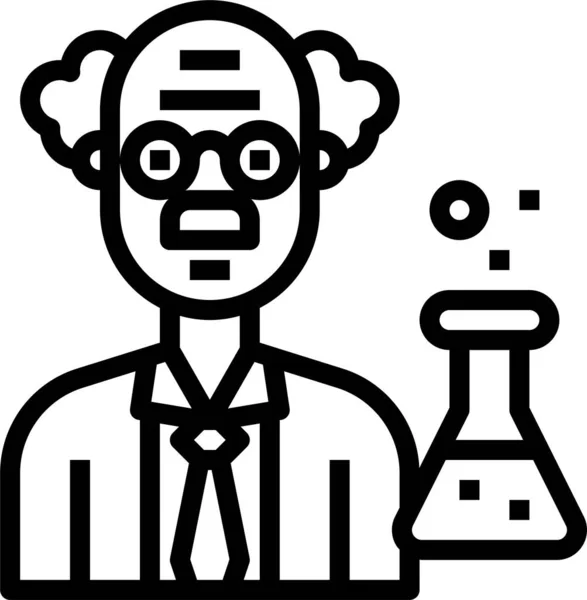 Avatar Chemistry Education Icon Avatar Category — Stock Vector