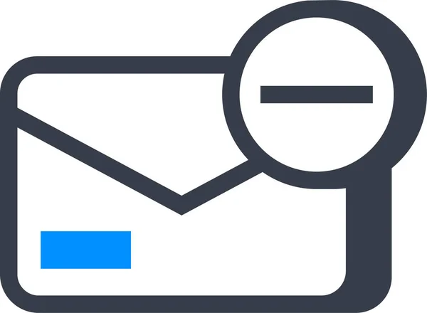 Email Supprimer Icône Message — Image vectorielle