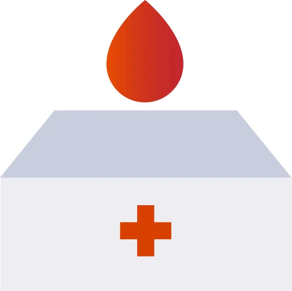 Doação Sangue Ícone Médico — Vetor de Stock