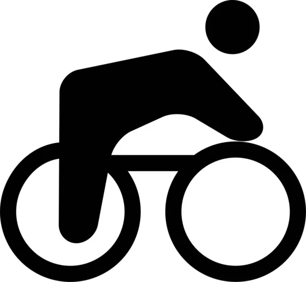 Pyöräily Road Sport Kuvake Vankka Tyyli — vektorikuva