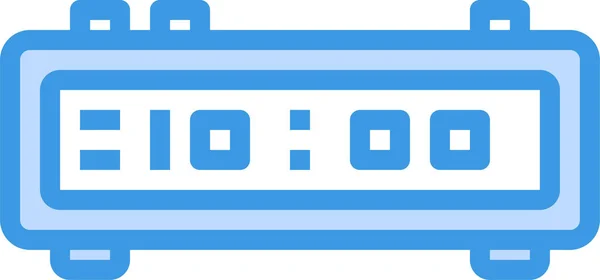 Ikona Cyfrowa Urządzenia Zegara Stylu Wypełnionym — Wektor stockowy