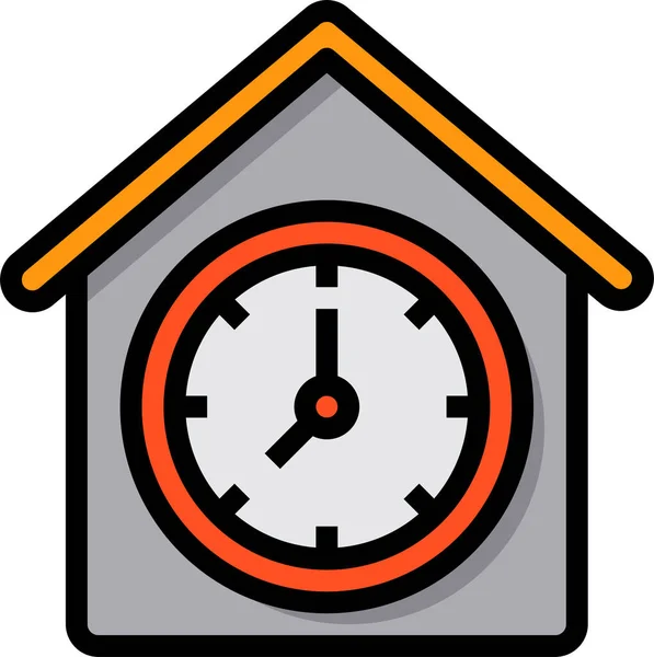 Icono Del Hogar Del Empleado — Vector de stock