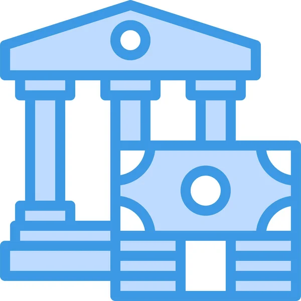 Icône Des Affaires Bancaires Financières — Image vectorielle