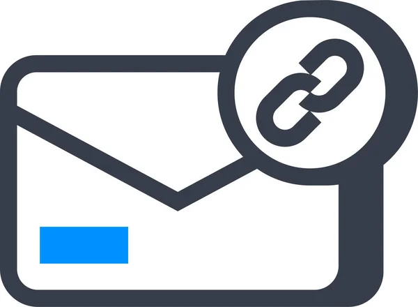 Mail Link Symbol — Stockvektor