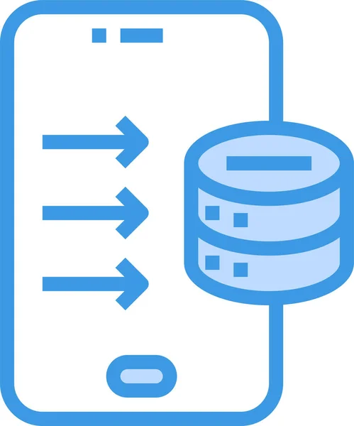 Icono Del Servidor Alojamiento Datos — Vector de stock