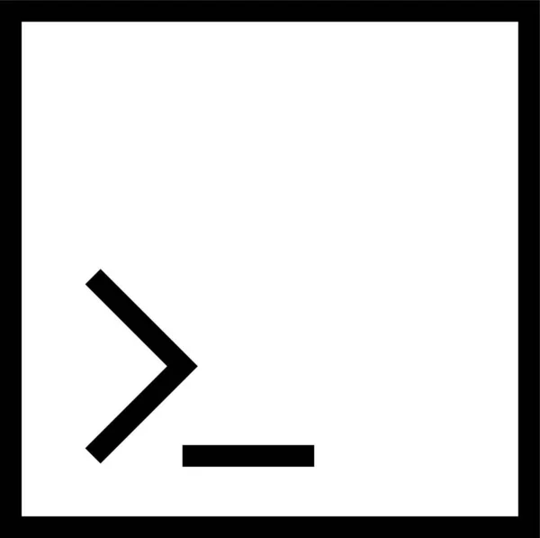 Codierung Entwicklung Html Symbol Outline Stil — Stockvektor