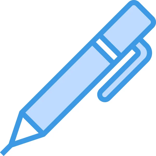 Material Pen School Icon — Stock Vector