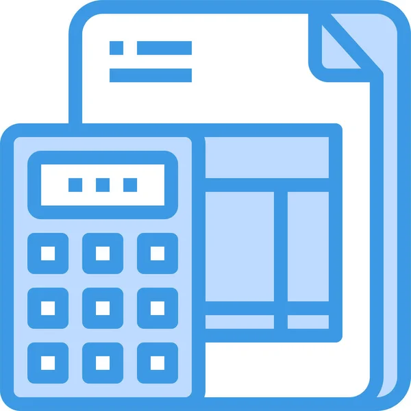 Calculator Documant Papers Icon — Stock Vector