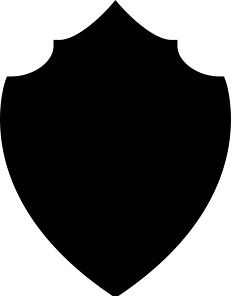 Значок Безопасности Твердом Стиле — стоковый вектор