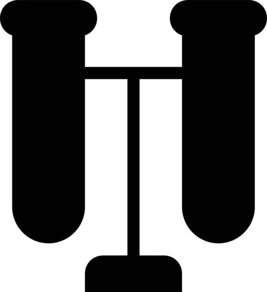 Ikona Laboratorium Chemicznego Stylu Stałym — Wektor stockowy