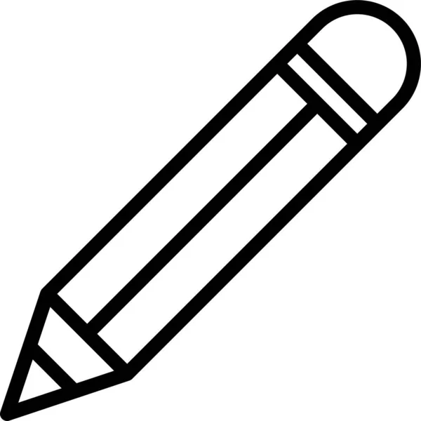 Rysować Ikonę Ołówka Materiału — Wektor stockowy