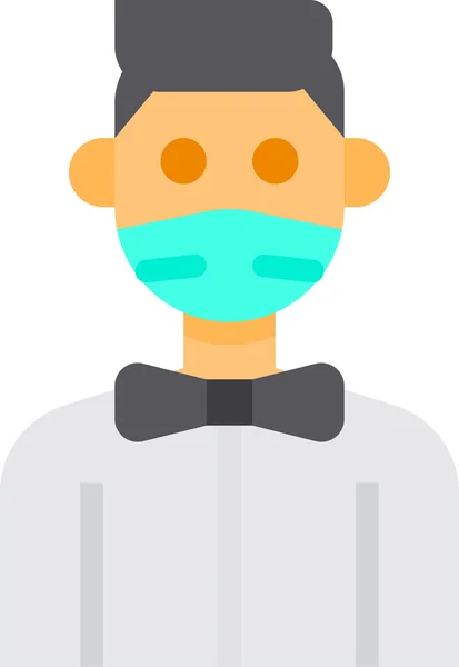 Avatar Arco Hombre Icono — Vector de stock