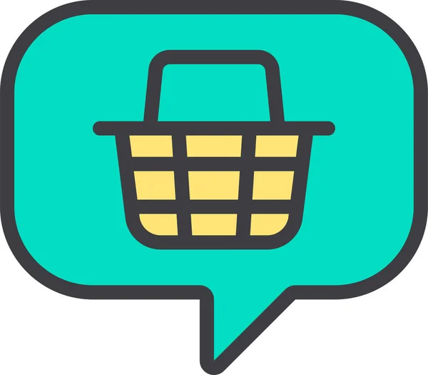 Commerce Eommerce Order Icon Fill Outline Style — Stockový vektor