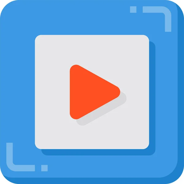 Video Play Audio Ikone — Stockvektor