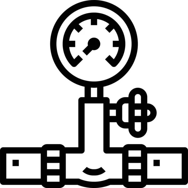 Icono Ingeniero Constructor Avatar Estilo Esquema — Vector de stock