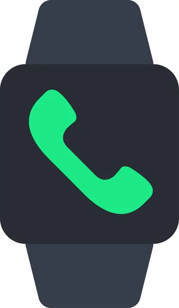 Ikona Volání Komunikačních Hodinek — Stockový vektor