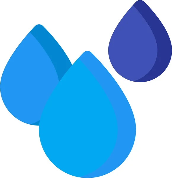 Water Beverage Drink Icon Flat Style — Stock Vector
