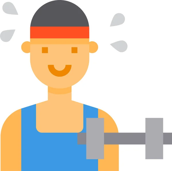 Coach Fitness Man Icoon Avatar Categorie — Stockvector