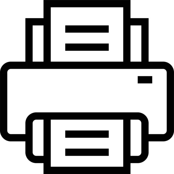 Cmyk Computer Computerprinter Icon Outline Style — Stock Vector