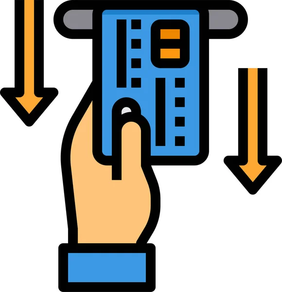 Debit Income Money Icon — Stock Vector