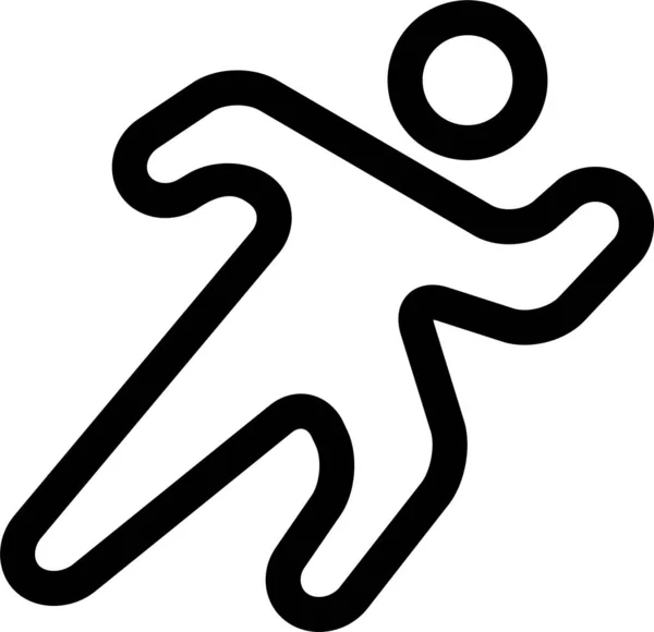 Иконка Выхода Олимпийских Игр Стиле Абриджа — стоковый вектор