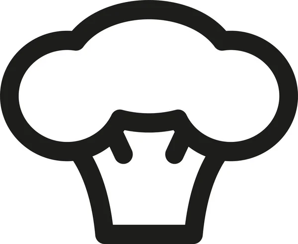 Brocoli Aliments Icône Saine Dans Style Contour — Image vectorielle