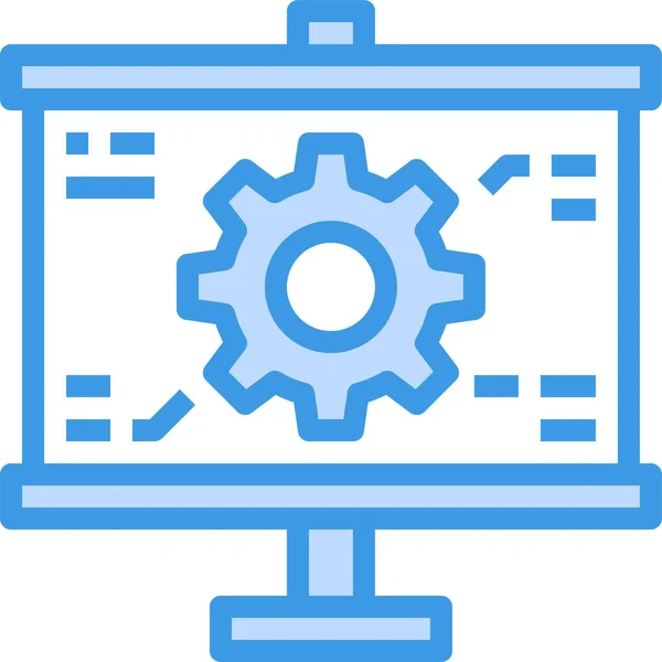 Ikona Inżyniera Mapy Biznesowej — Wektor stockowy
