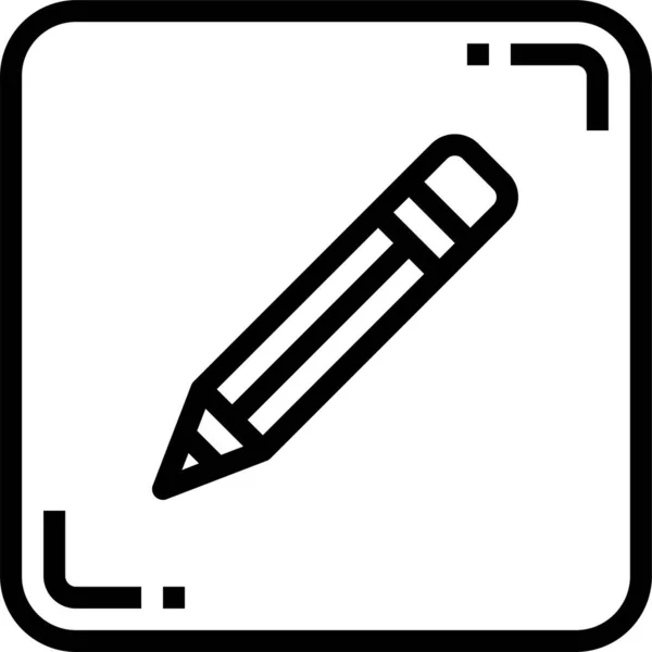 Ceruzaszerkesztő Ikon — Stock Vector