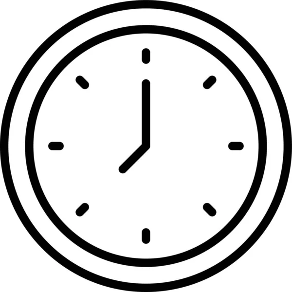 Clock Time Watch Icon — Stock Vector