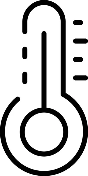 Termómetro Temperatura Mercurio Icono — Archivo Imágenes Vectoriales