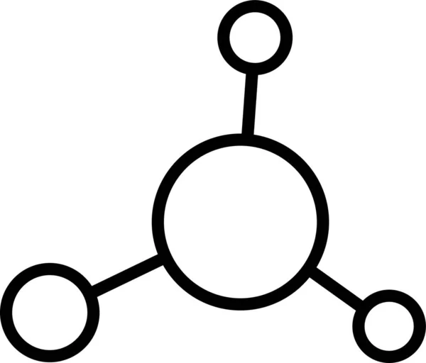 Rede Neural Multi Ícone Estilo Esboço — Vetor de Stock