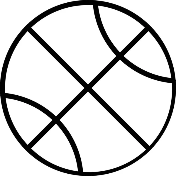 Иконка Баскетбола Стиле Абриджа — стоковый вектор