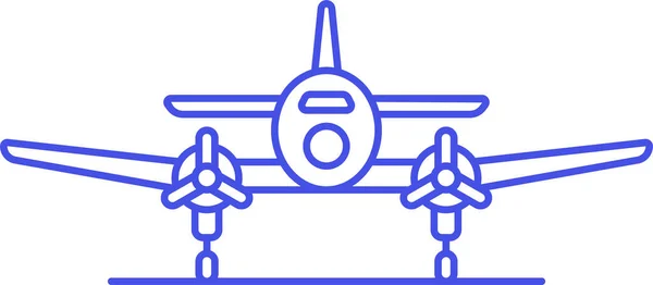 Warfare Combat Air Icon Military War Category — Wektor stockowy