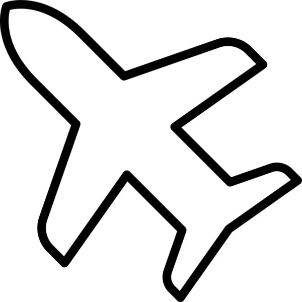 Aeroplane Plane Travel Icon — Stock Vector