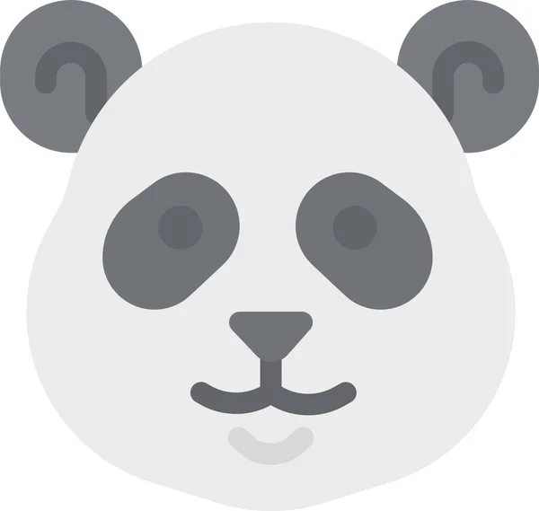 Animal Urso Ícone Reino Estilo Plano — Vetor de Stock