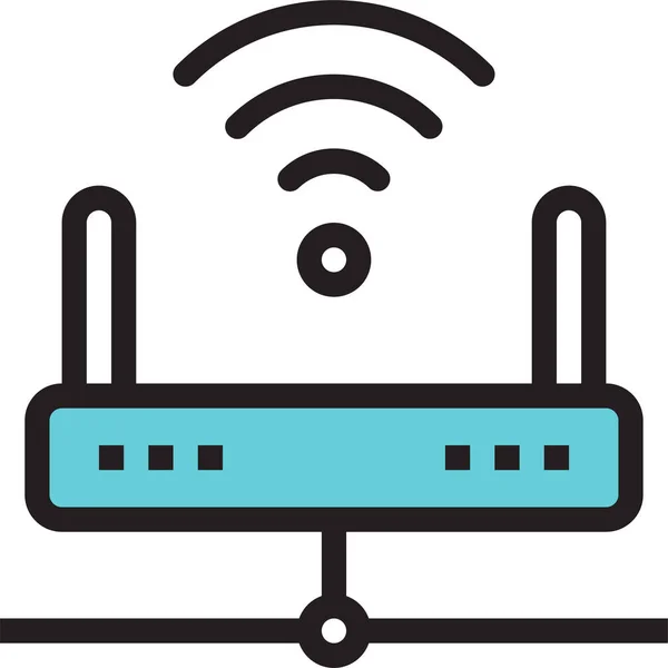 Connect Data Internet Icon Outline Style — Stock Vector