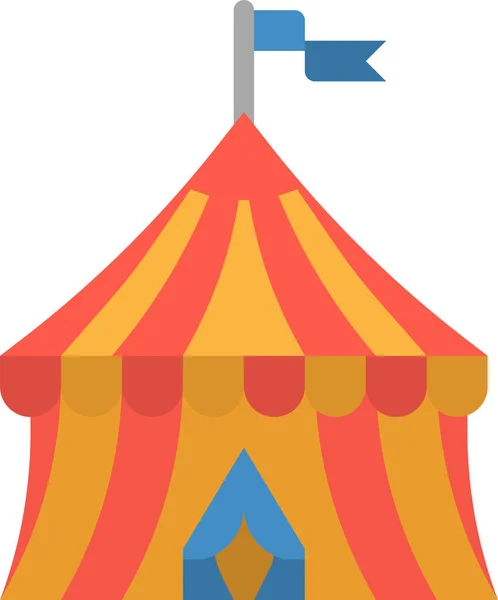 Причудливая Икона Цирка Категории Мероприятия Развлечения — стоковый вектор