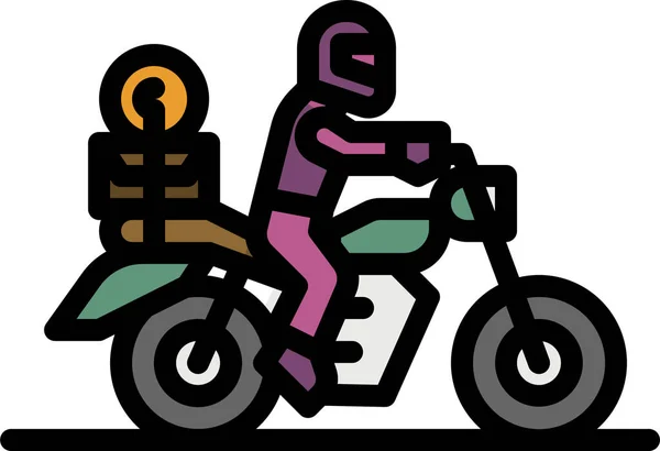 Moto Moto Motocicleta Ícone — Vetor de Stock