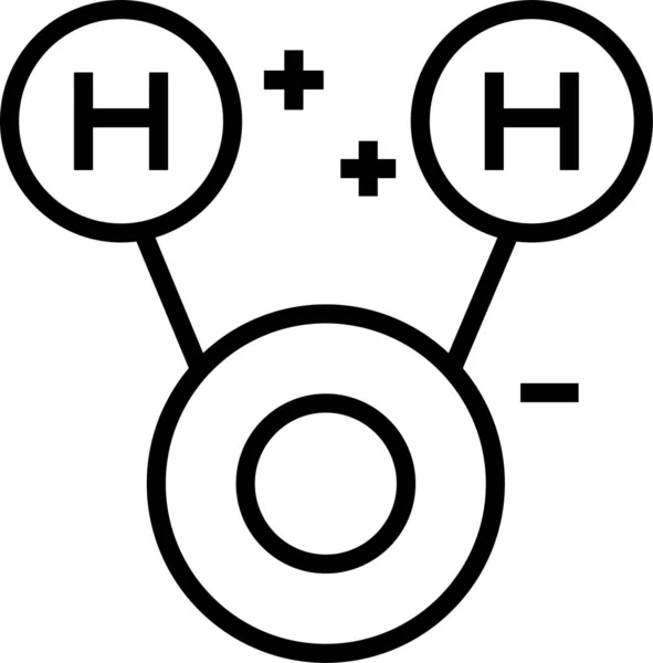 H2O水酸素アイコン — ストックベクタ
