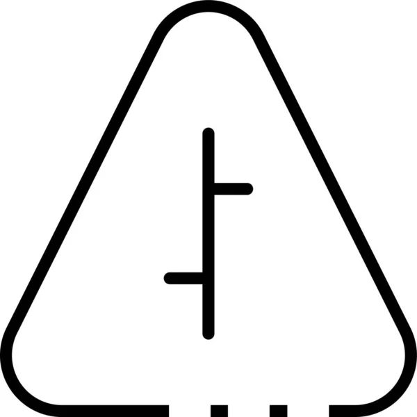 Wegweiser Symbol Umrissstil — Stockvektor